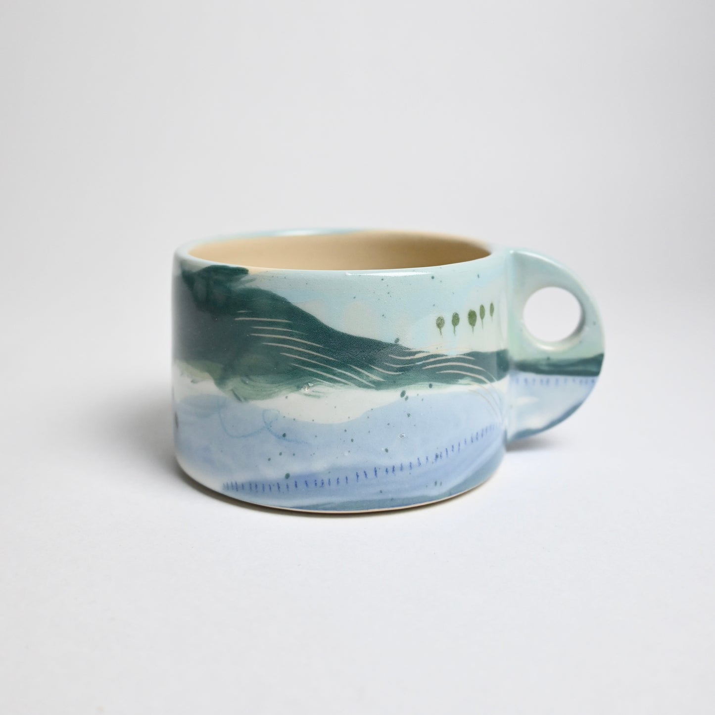 Ceramic Wide Mug - Landscape #1