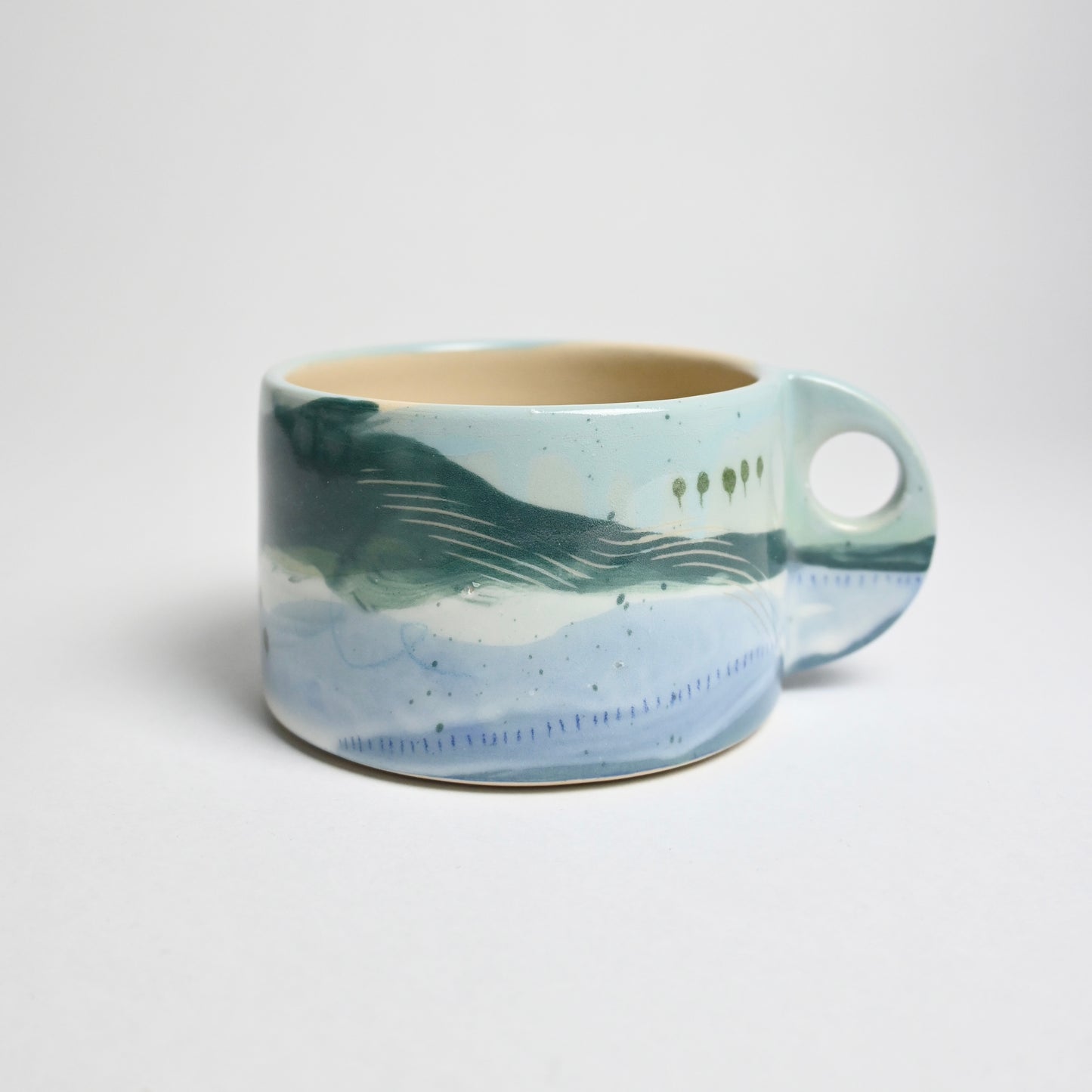 Ceramic Wide Mug - Landscape #1