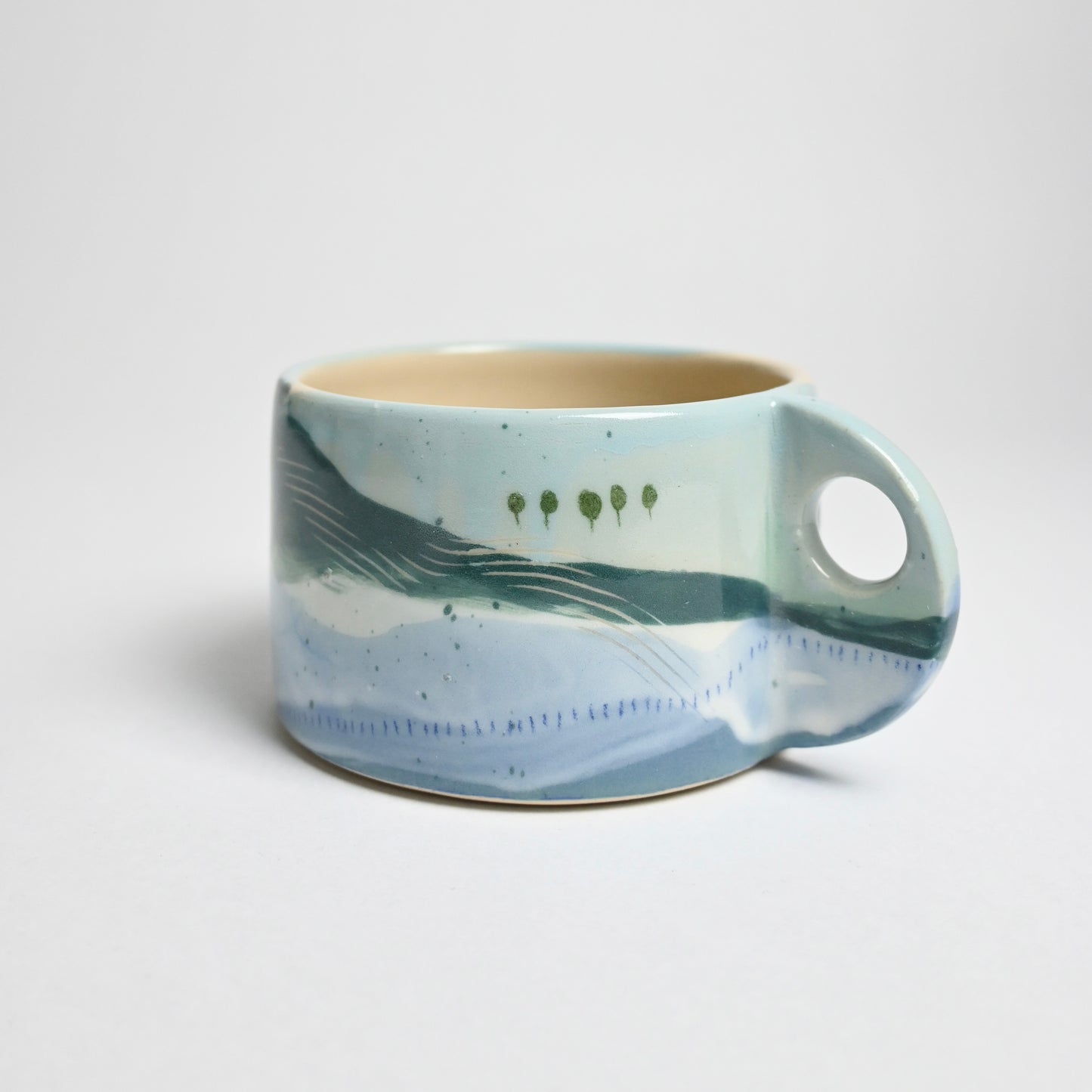 Ceramic Wide Mug - Landscape #1