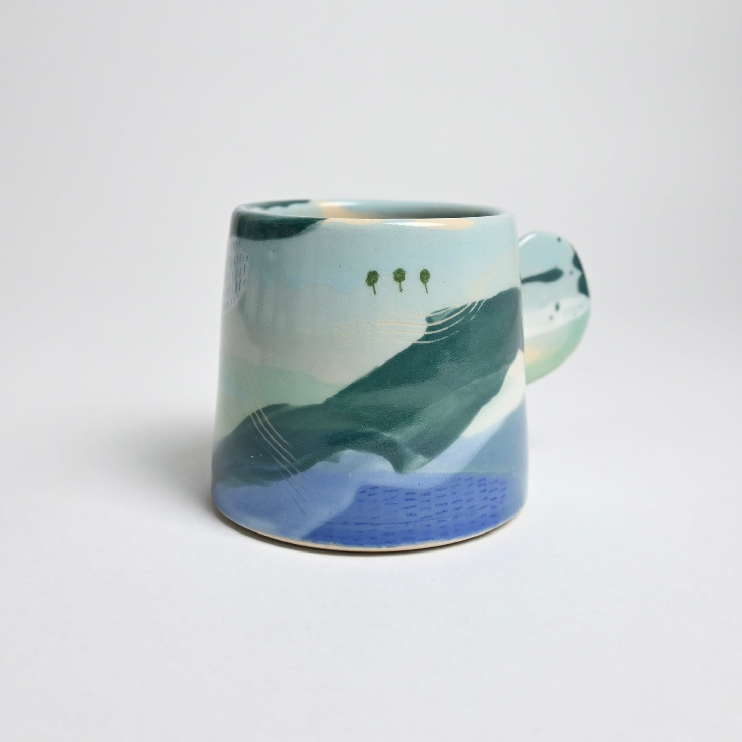 Ceramic Tapered Mug - Landscape #1