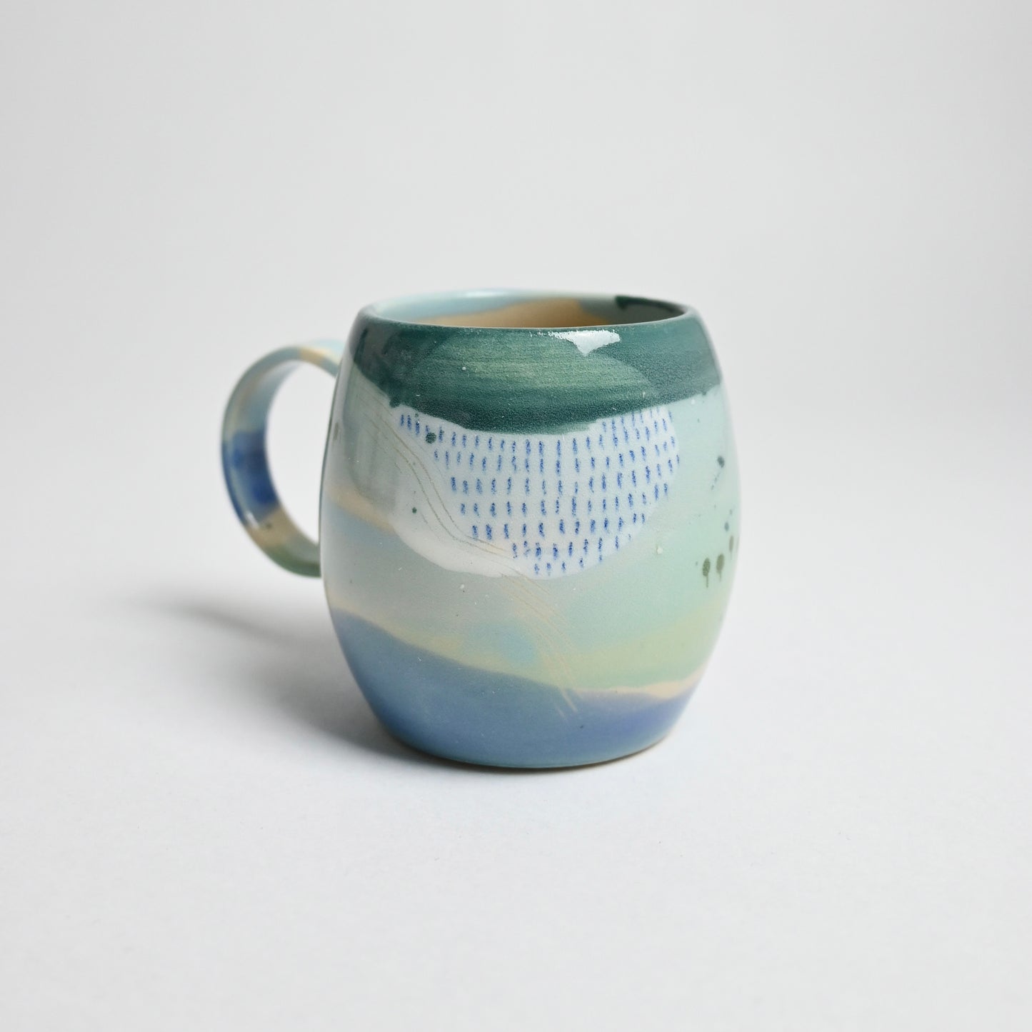 Ceramic Curvy Mug - Small Landscape #1