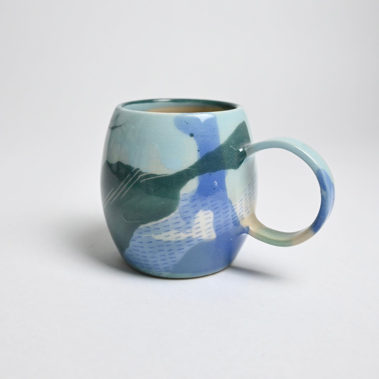 Ceramic Curvy Mug - Small Landscape #1