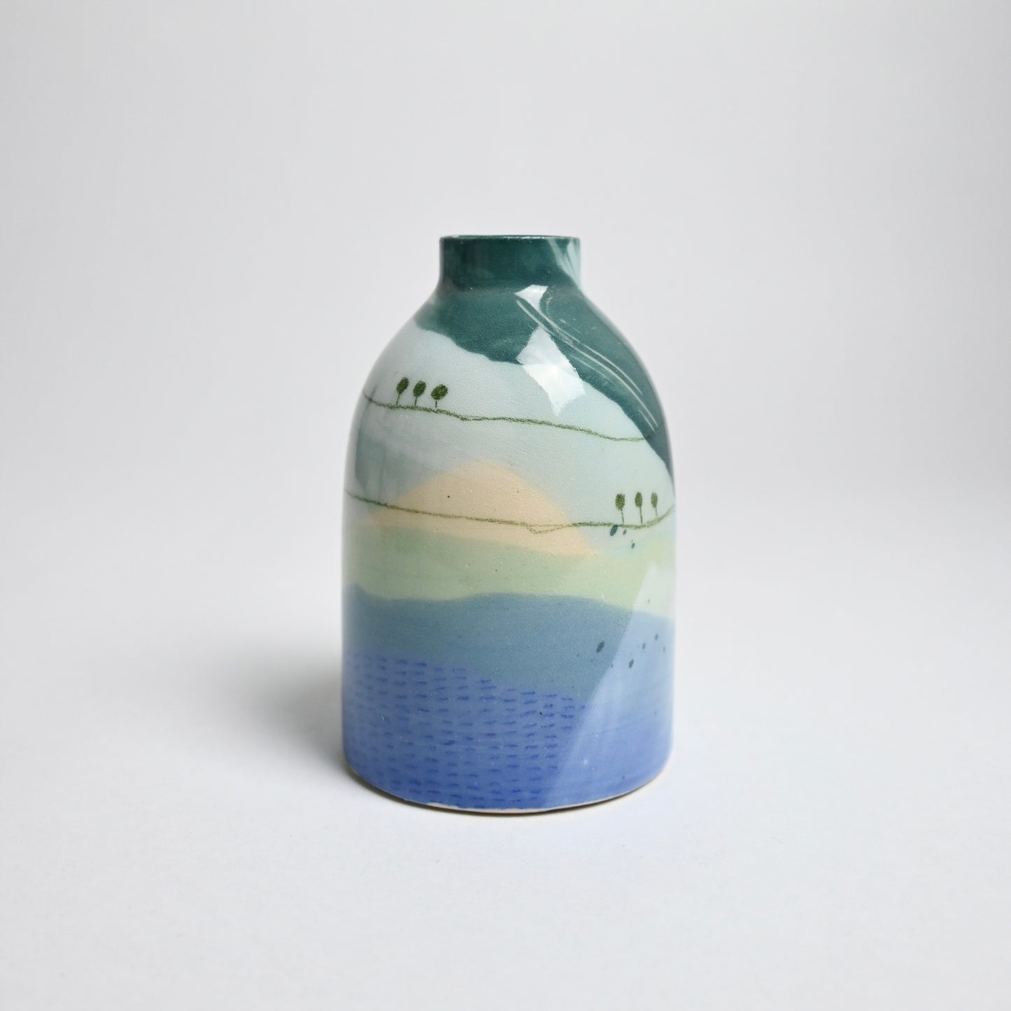 Ceramic Small Vase - Landscape #1