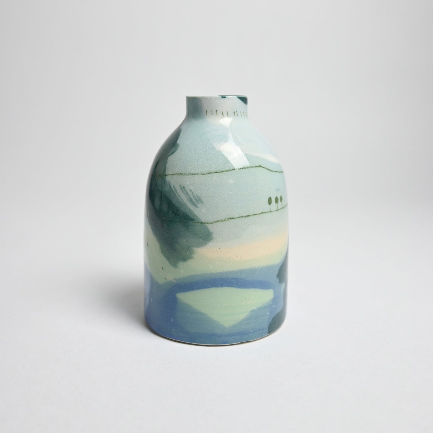 Ceramic Small Vase - Landscape #1