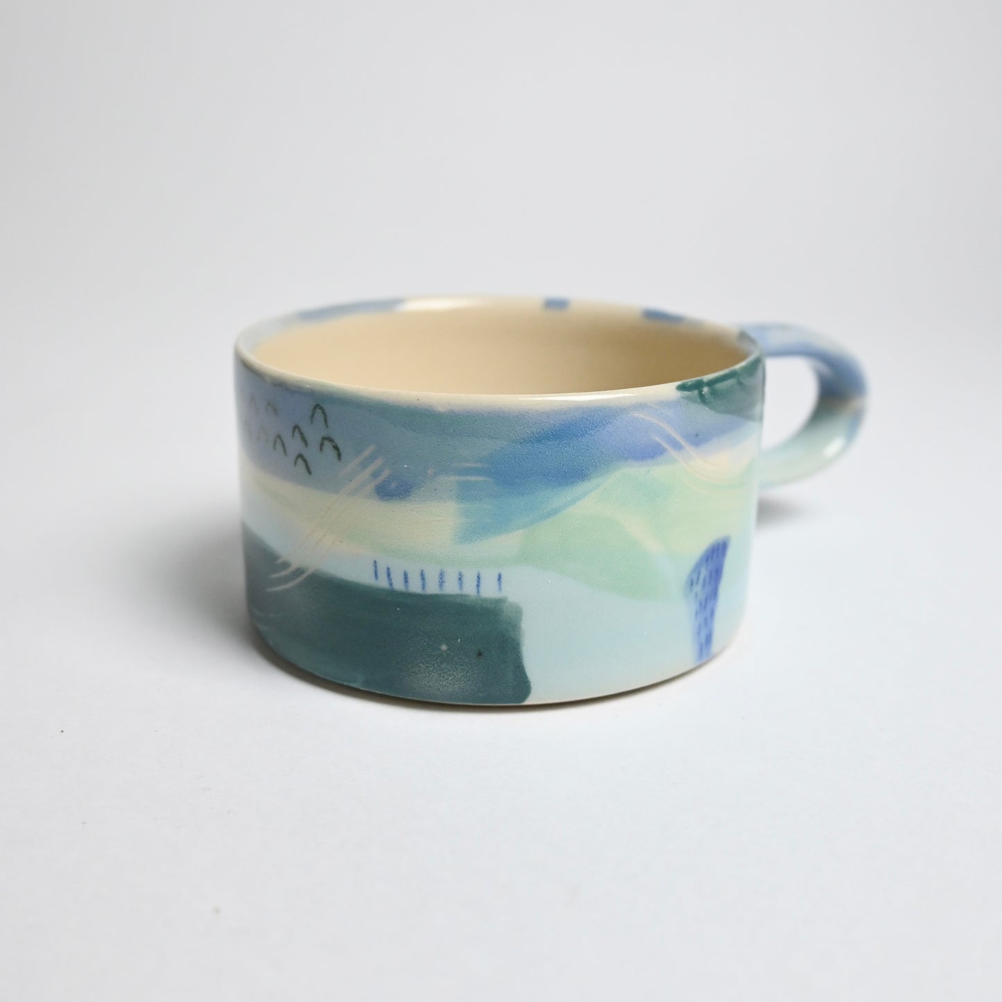 Ceramic Long Handled Mug - Landscape #2