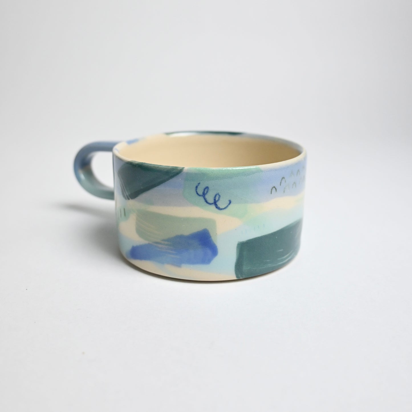 Ceramic Long Handled Mug - Landscape #2