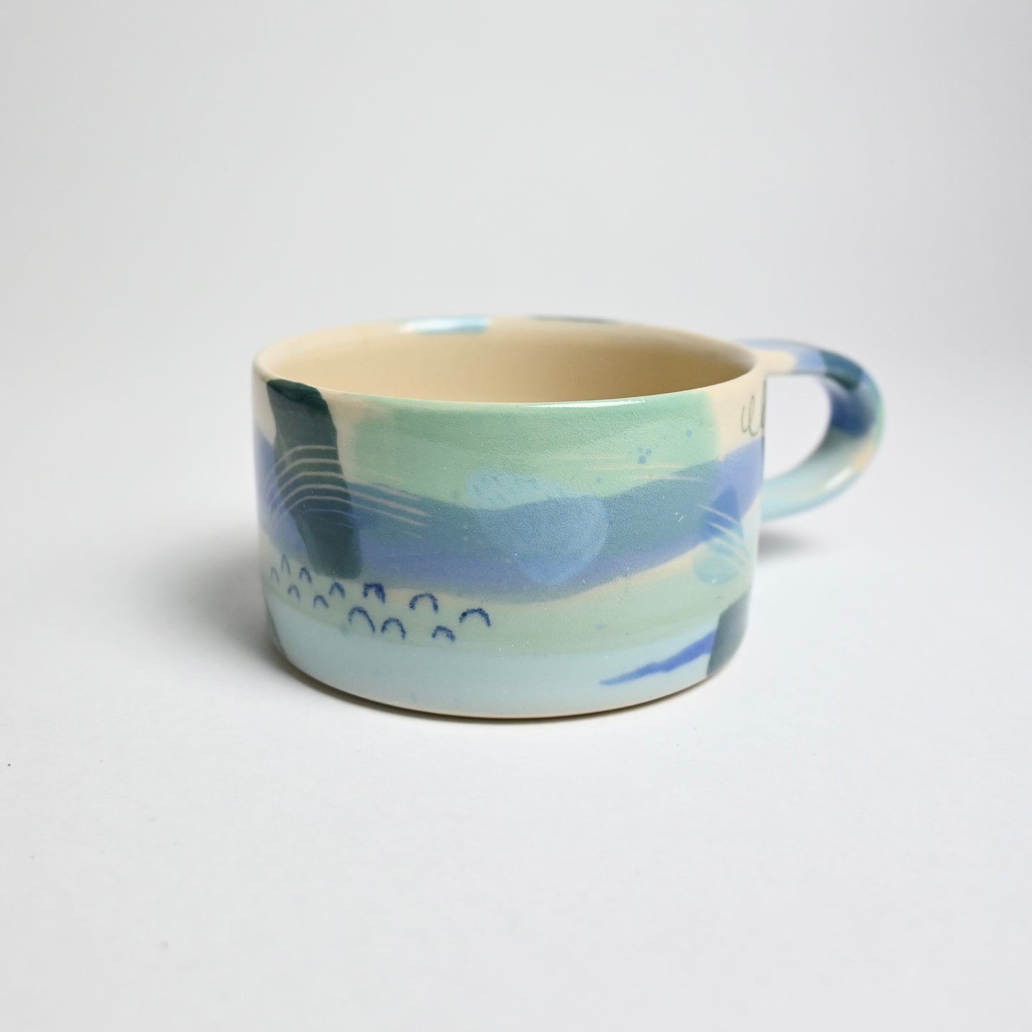 Ceramic Long Handled Mug - Landscape #1