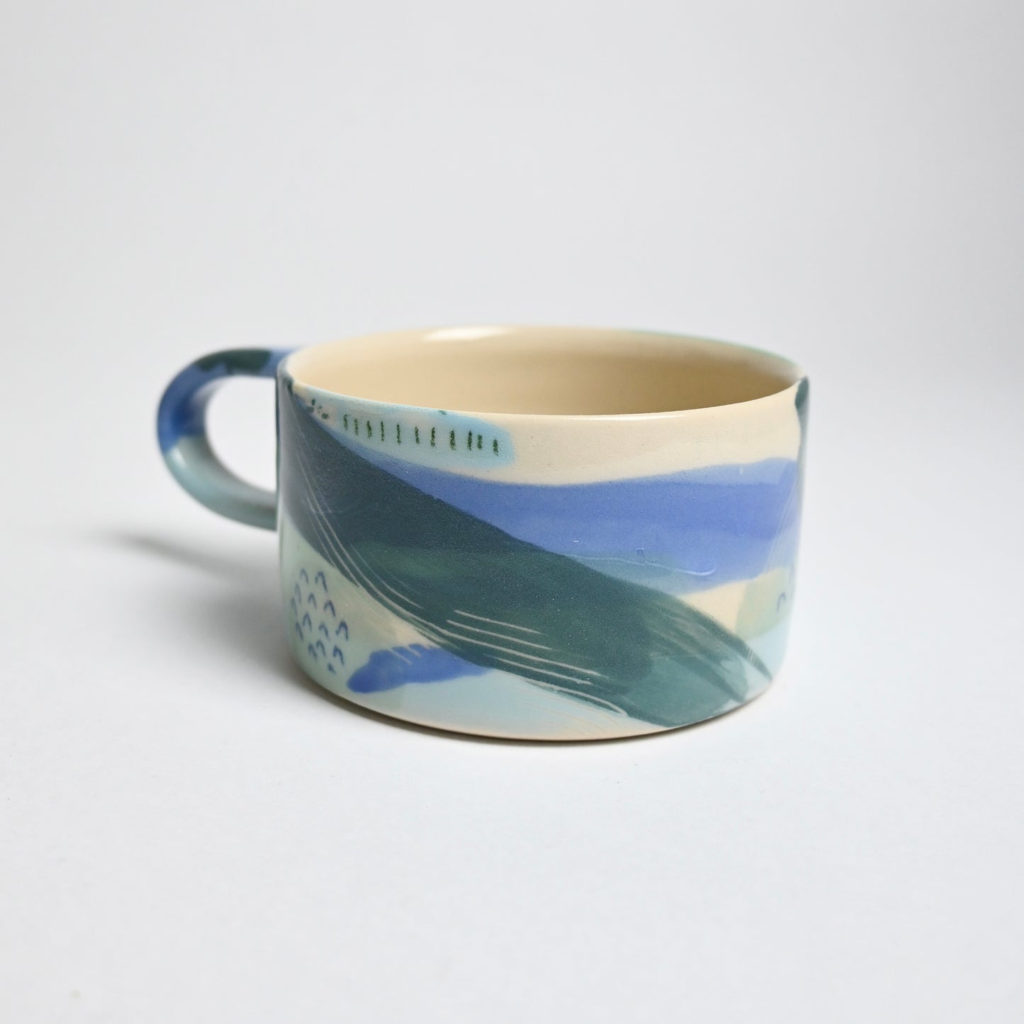 Ceramic Long Handled Mug - Landscape #1