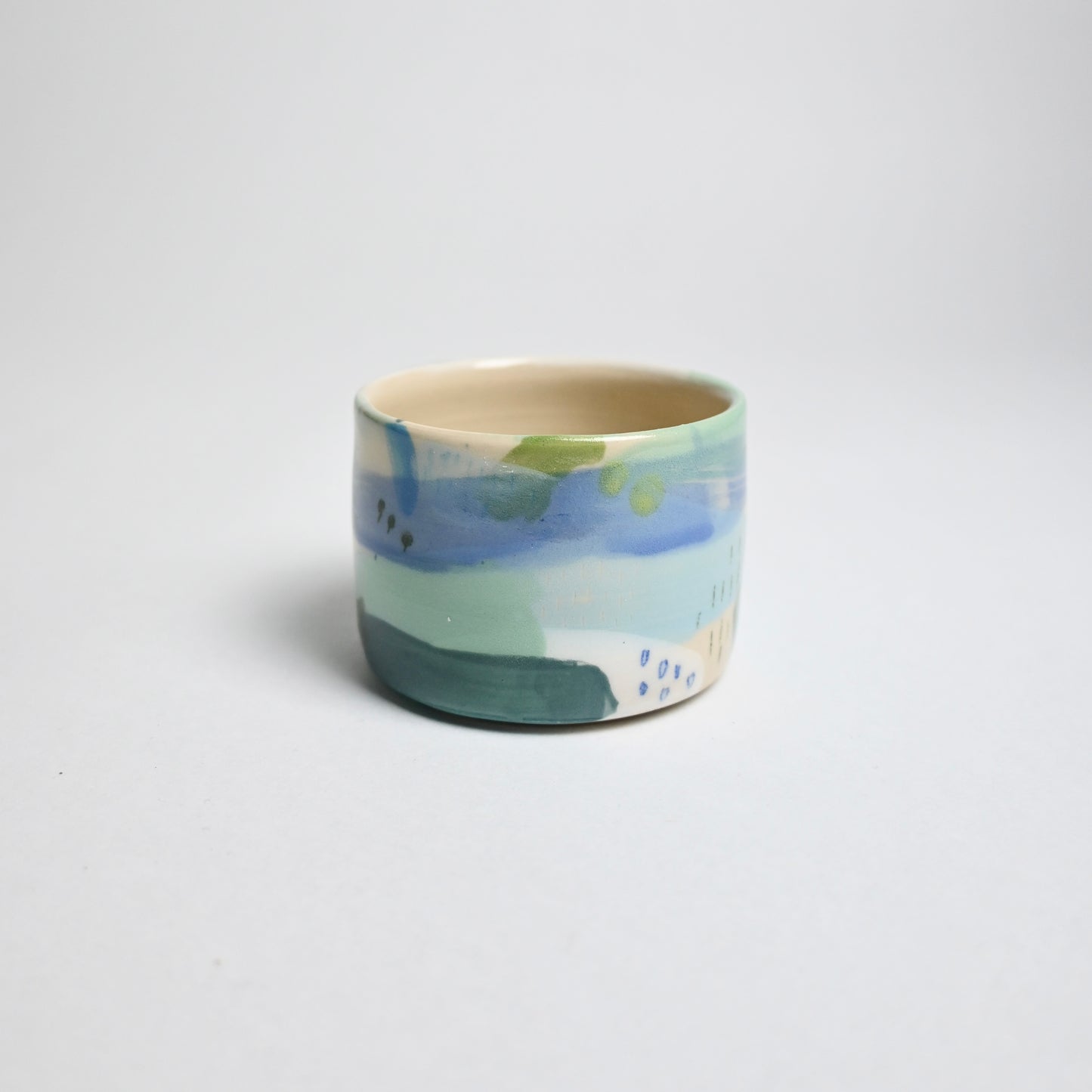 Ceramic Straight Sided Small Cup - Landscape #13