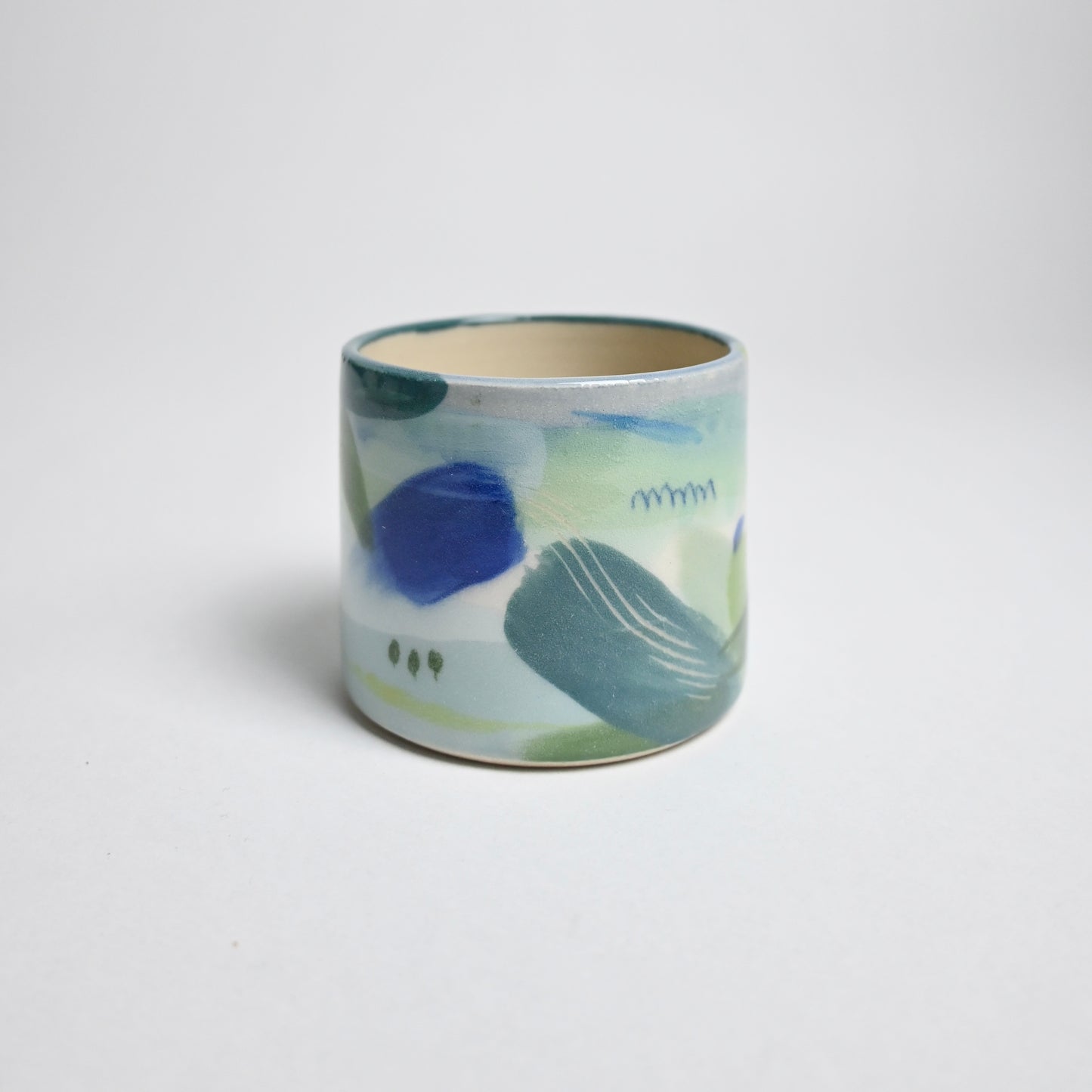 Ceramic Straight Sided Small Cup - Landscape #8