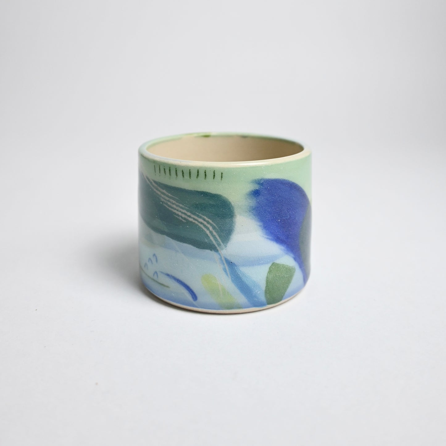 Ceramic Straight Sided Small Cup - Landscape #7