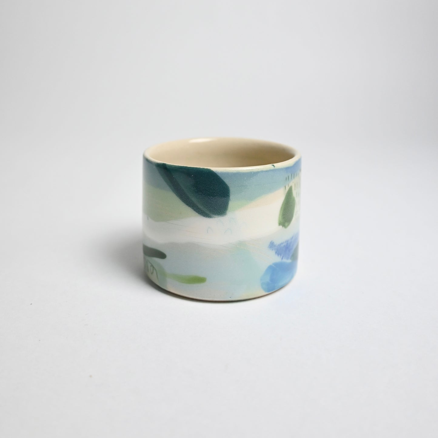 Ceramic Straight Sided Small Cup - Landscape #6