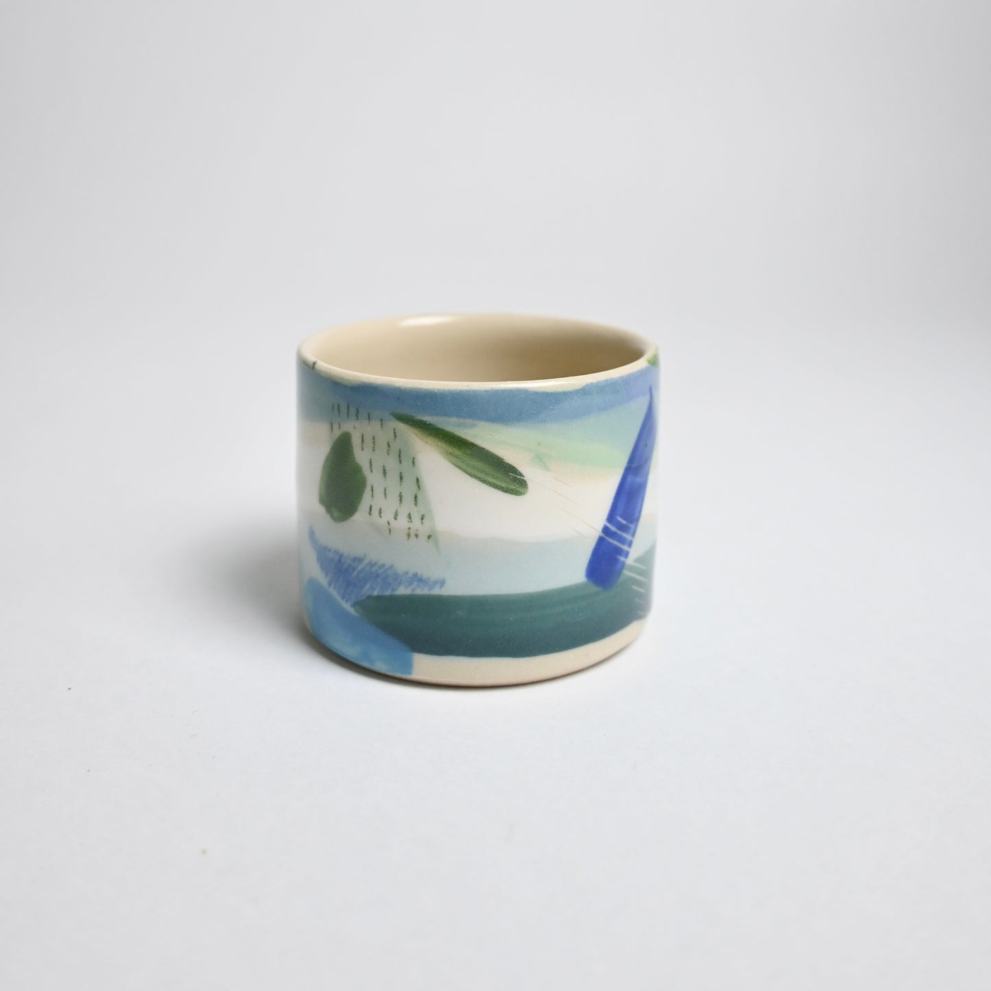 Ceramic Straight Sided Small Cup - Landscape #6