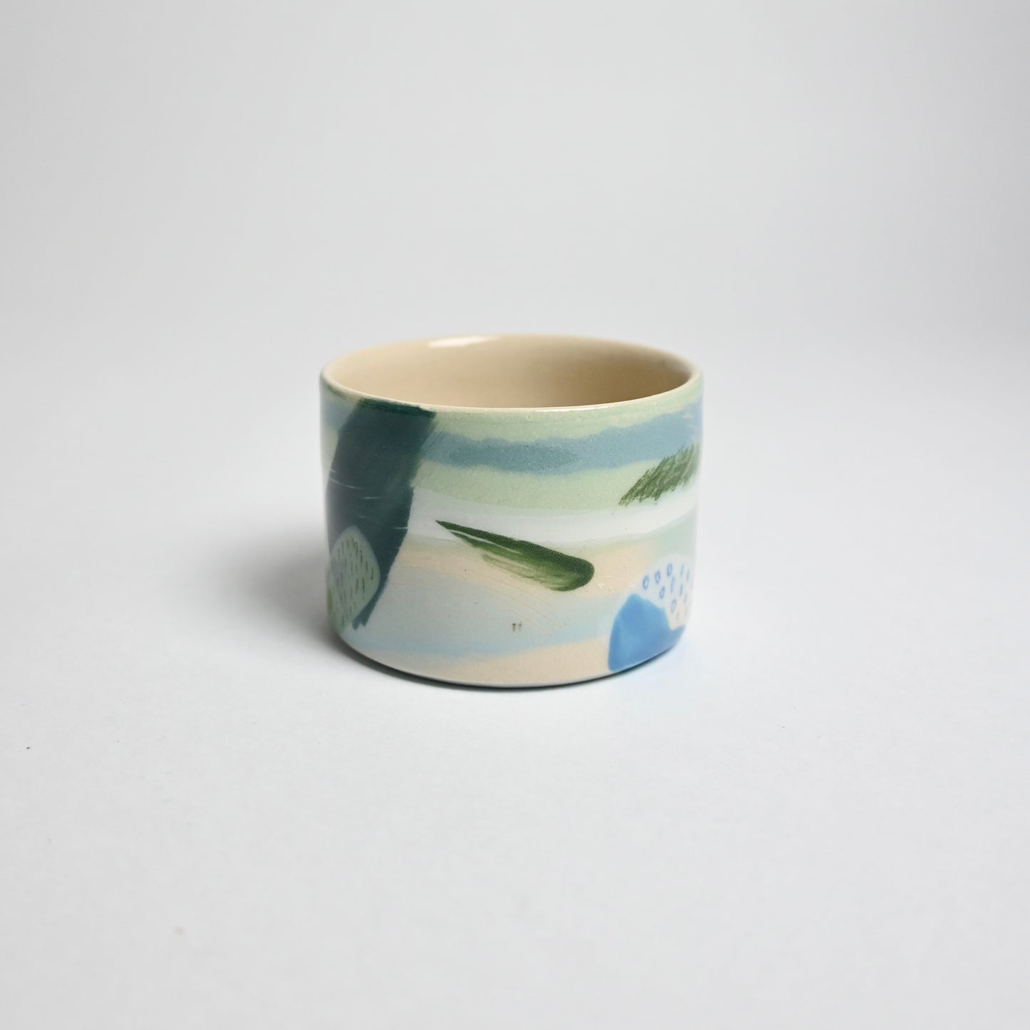 Ceramic Straight Sided Small Cup - Landscape #5