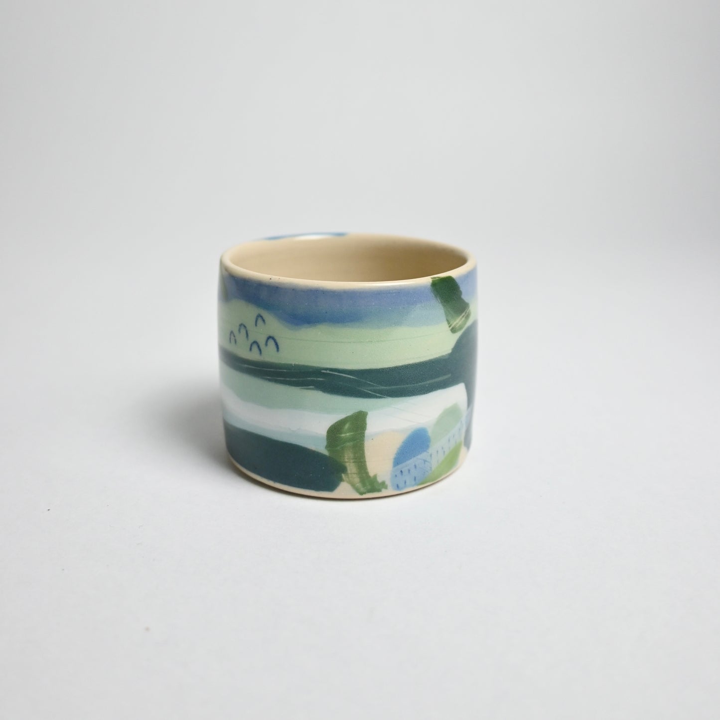 Ceramic Straight Sided Small Cup - Landscape #4