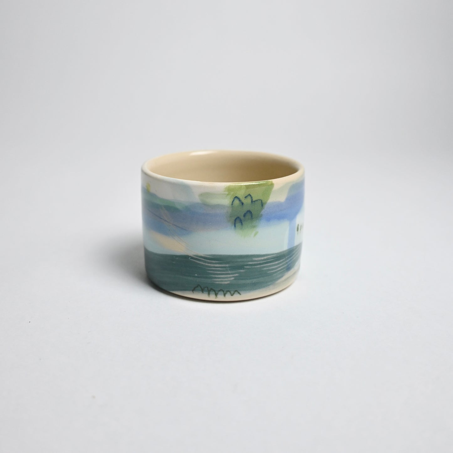 Ceramic Straight Sided Small Cup - Landscape #3