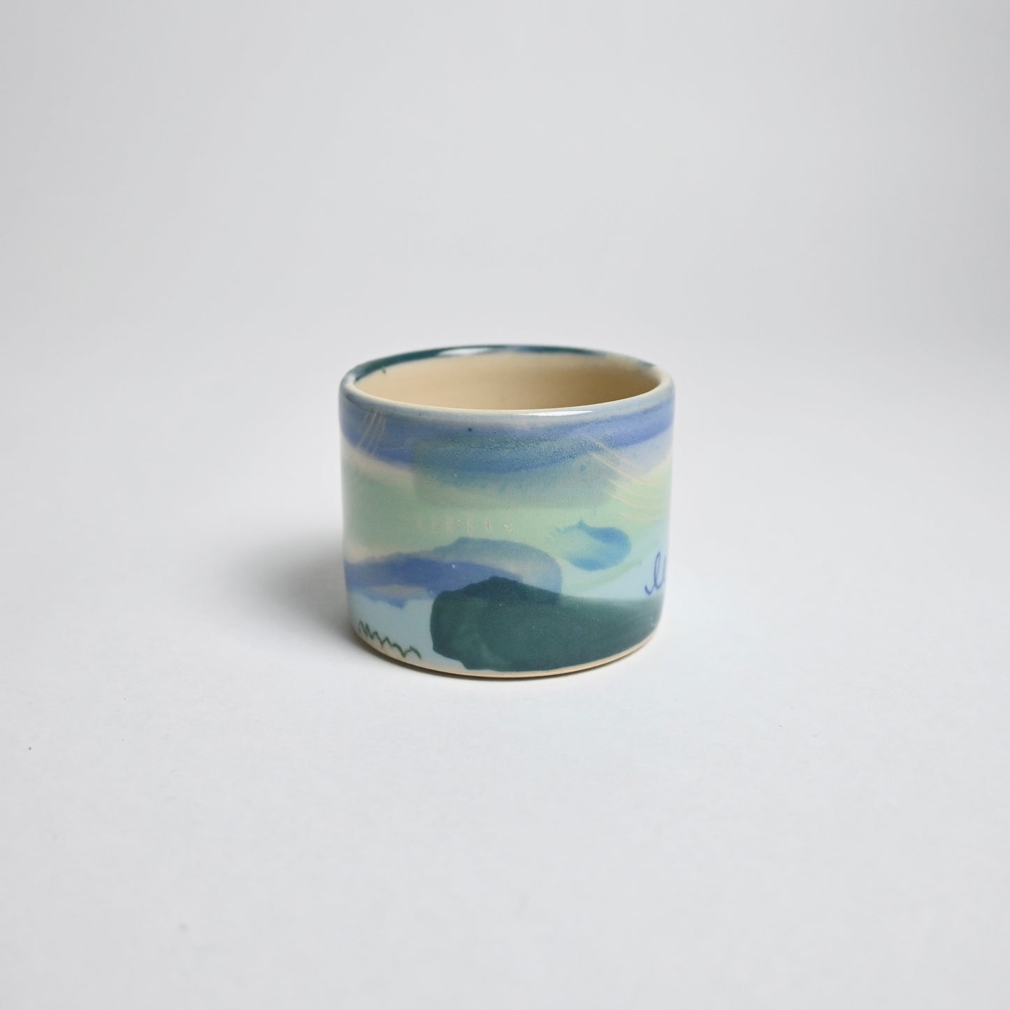 Ceramic Straight Sided Small Cup - Landscape #1