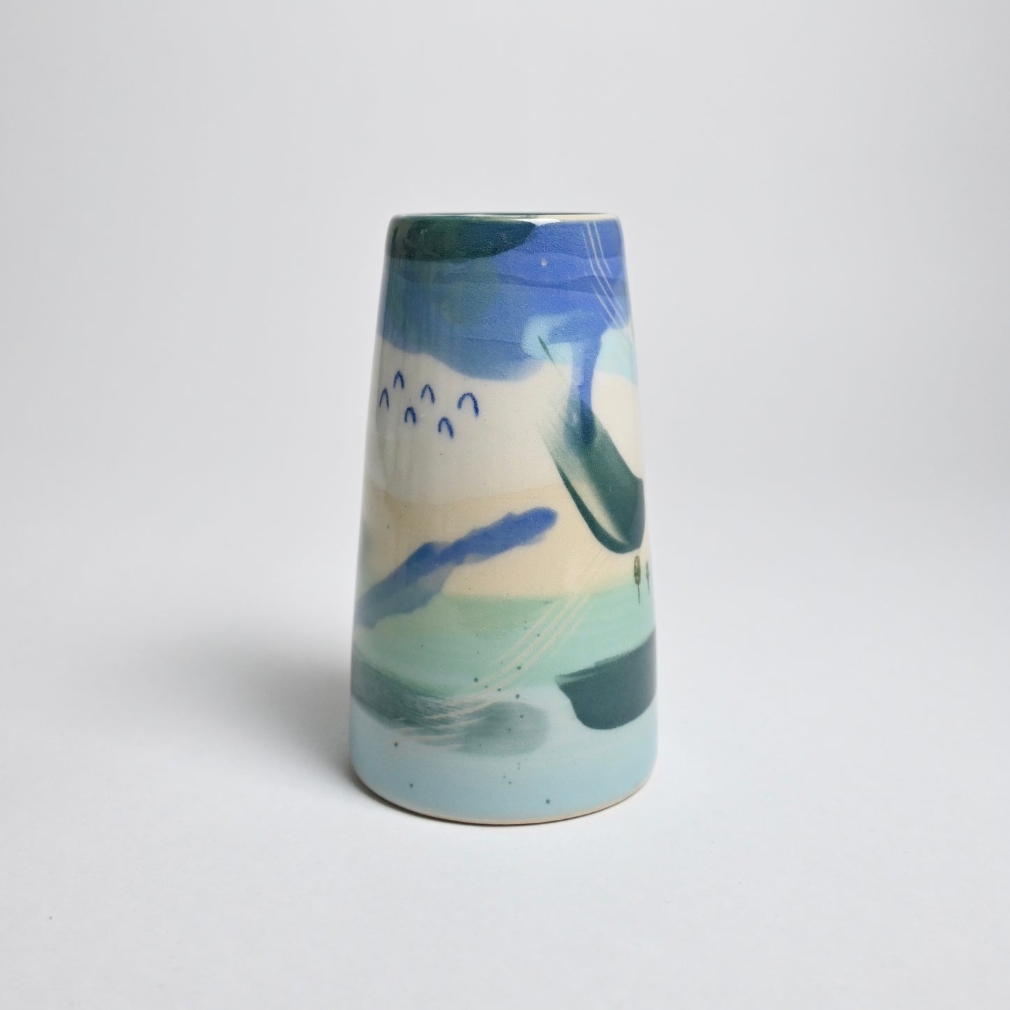 Ceramic Tapered Vase - Landscape #1