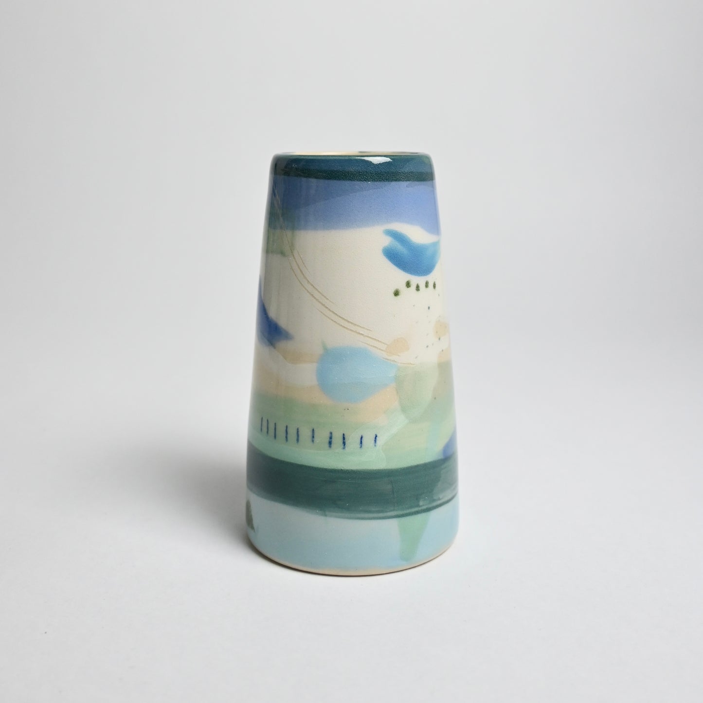 Ceramic Tapered Vase - Landscape #1