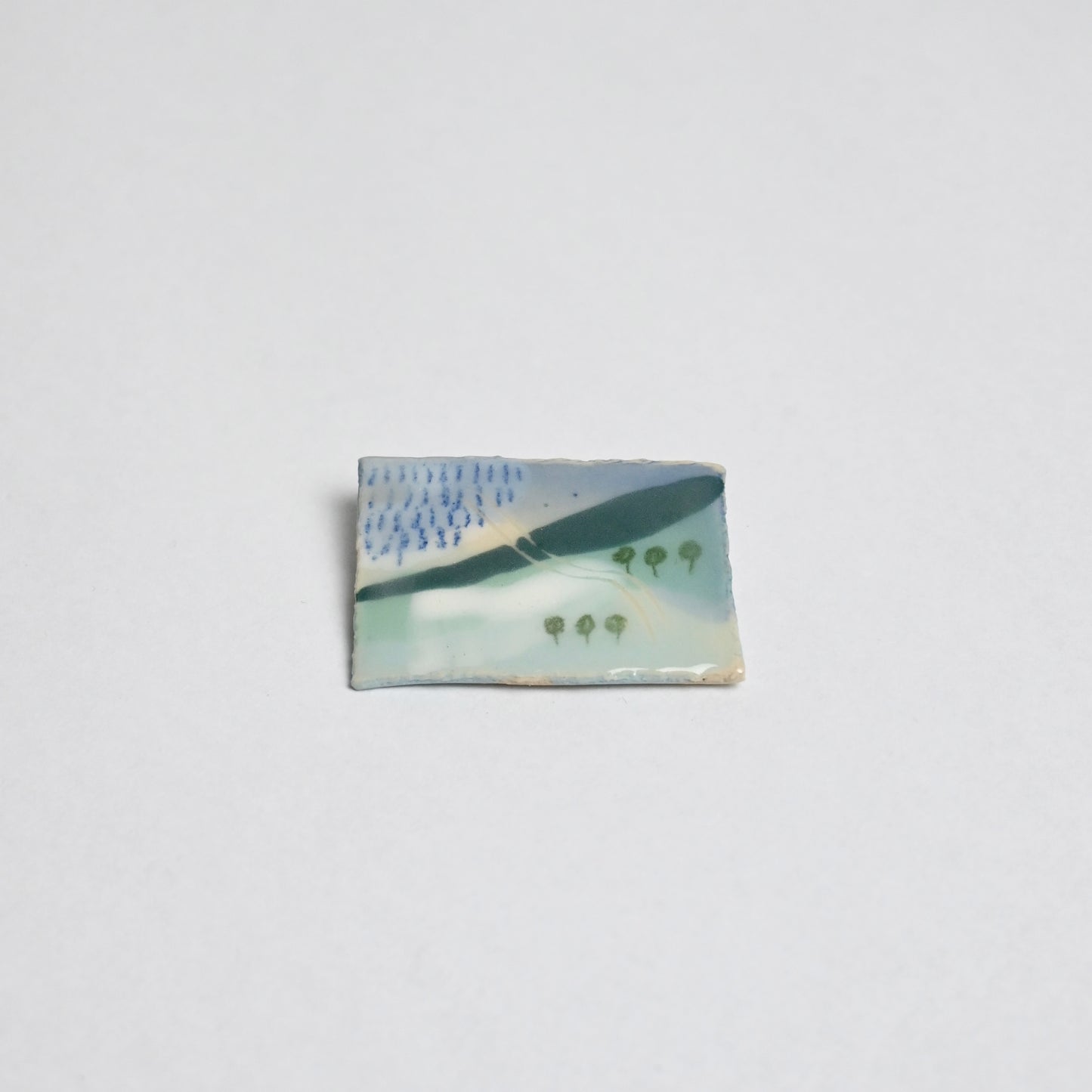 Ceramic Brooch - Landscape #5