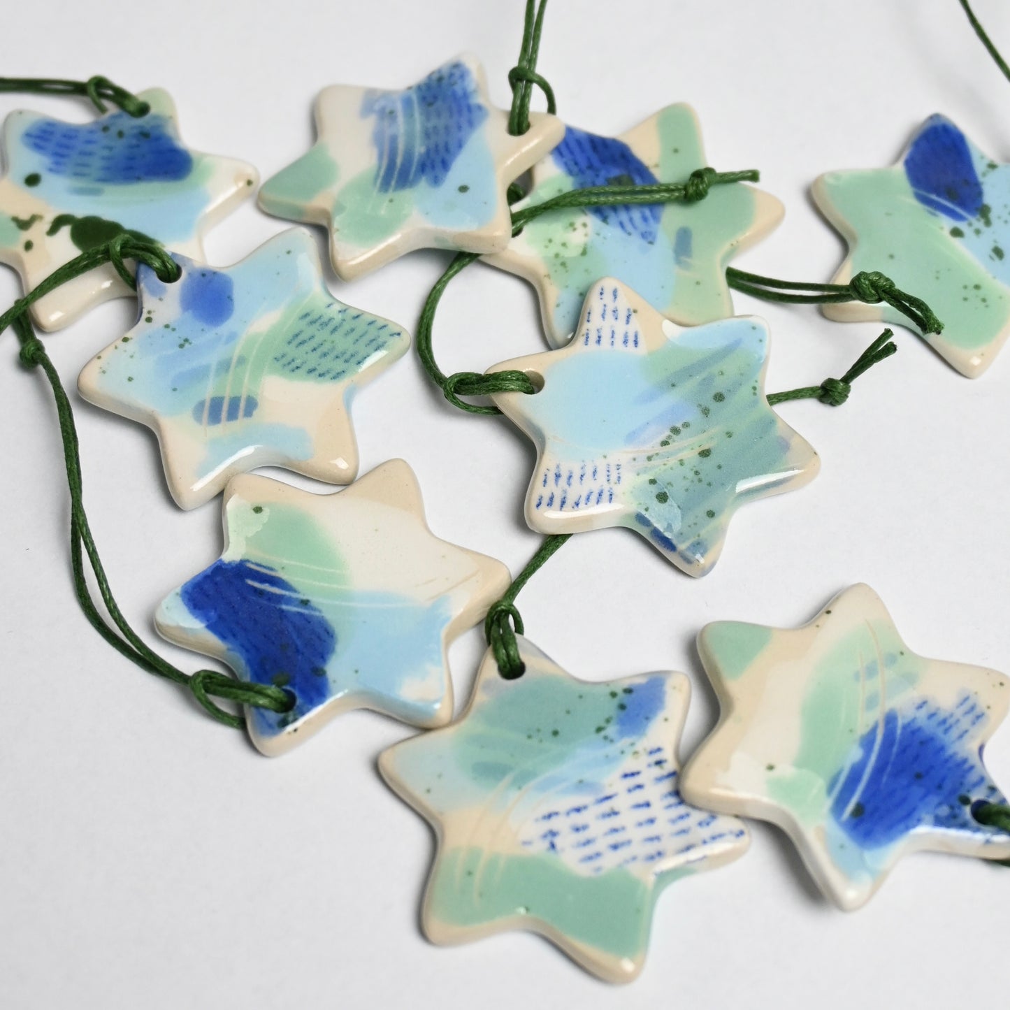 2024 Ceramic Hanging Decoration - Landscape Small Star