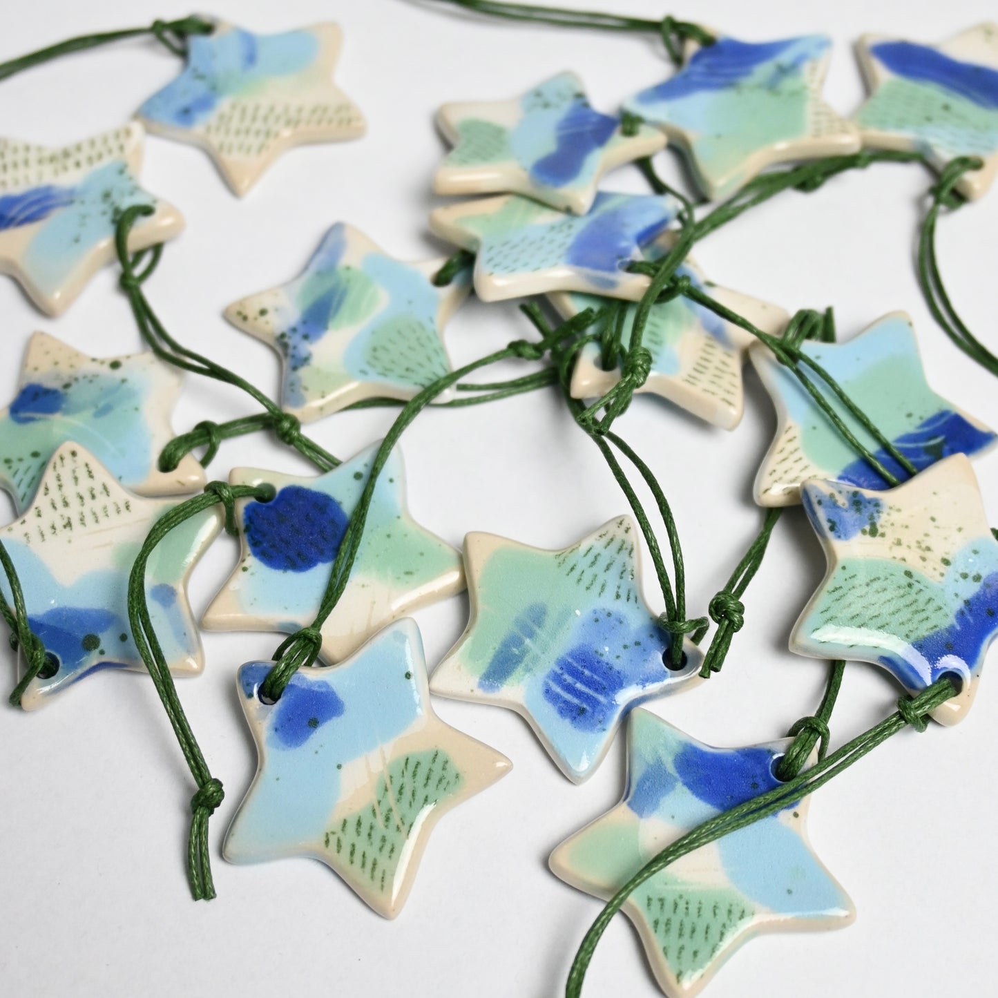 2024 Ceramic Hanging Decoration - Landscape Mini Star