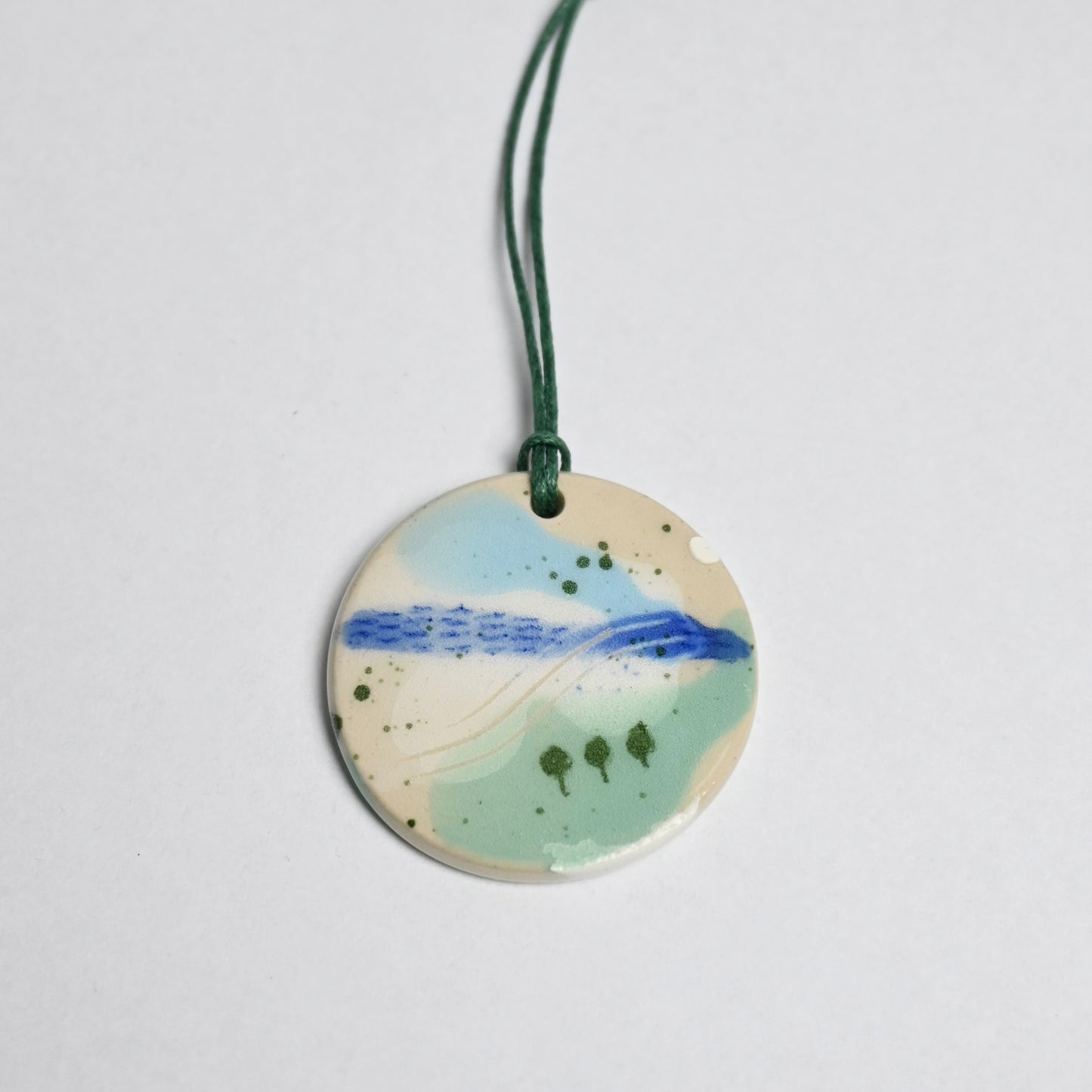 2024 Ceramic Hanging Decoration - Landscape Circle