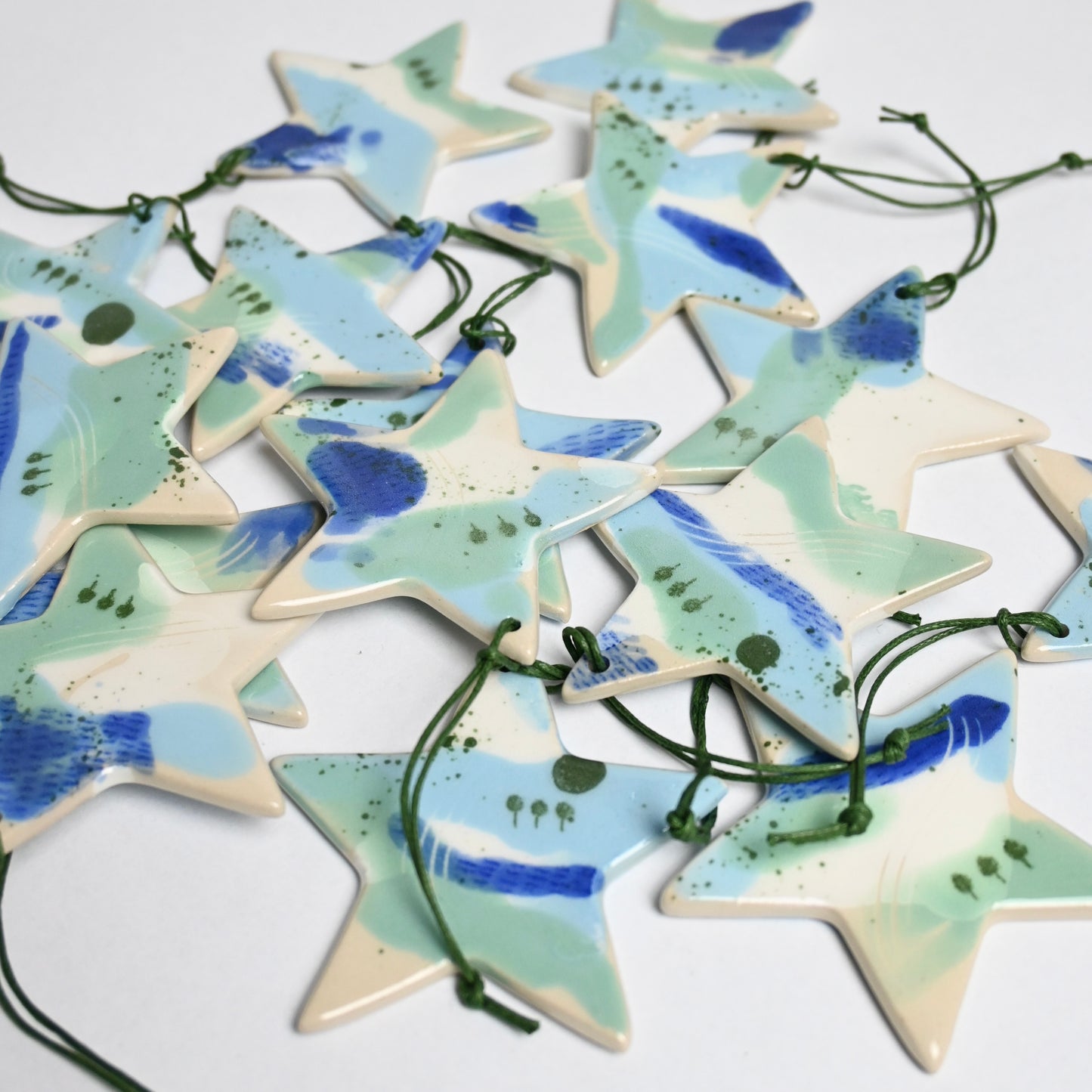 2024 Ceramic Hanging Decoration - Landscape Large Star