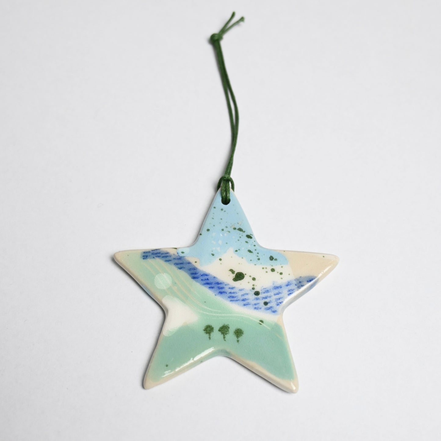 2024 Ceramic Hanging Decoration - Landscape Large Star